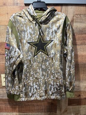 Nike Dallas Cowboys 2021 Salute to Service Therma Hoodie camouflage mens XL